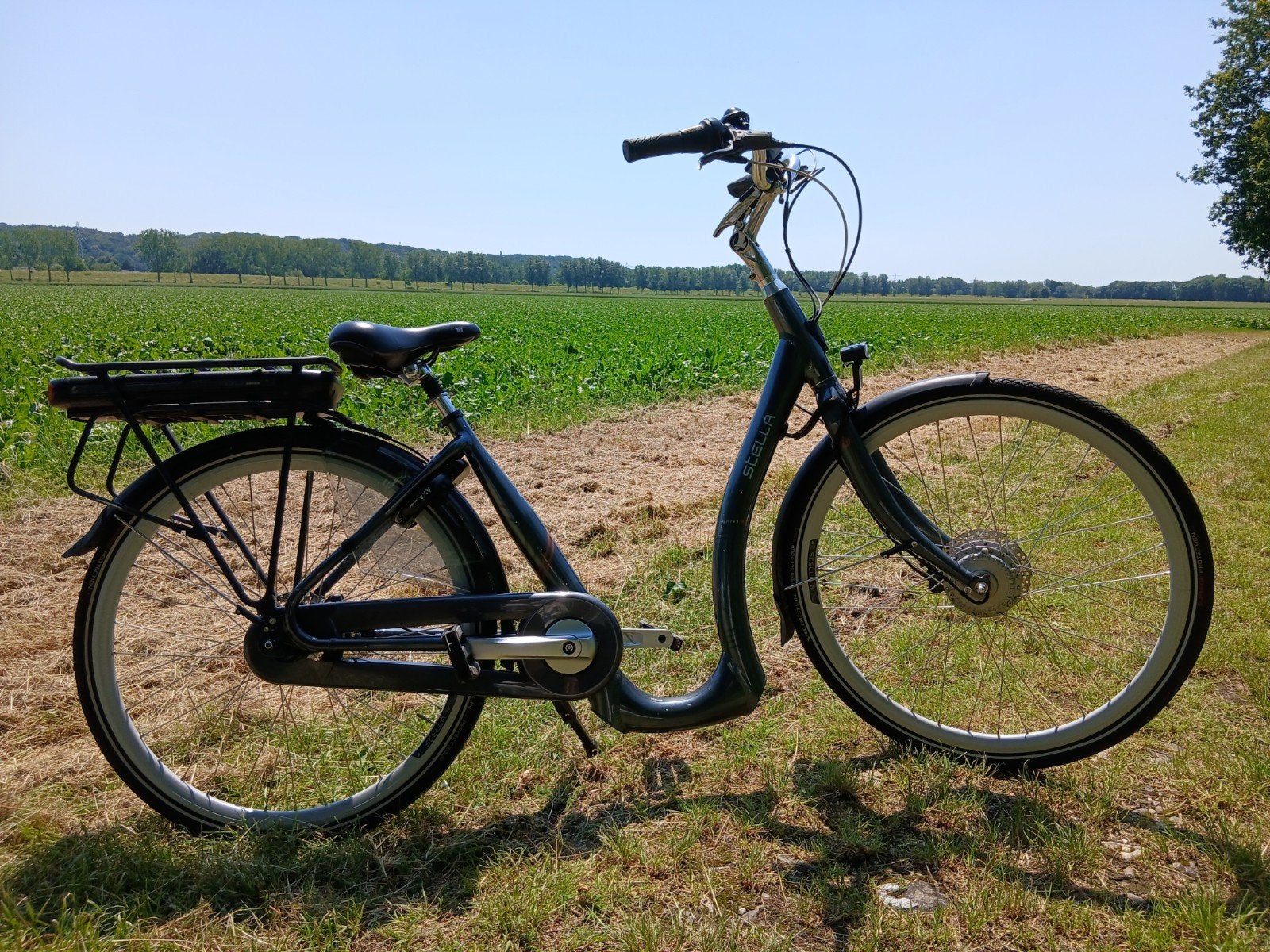 Te koop elektrische lage instap fiets stella nantes maat 46, Minder dan 47 cm, Ophalen, Zo goed als nieuw, Overige merken