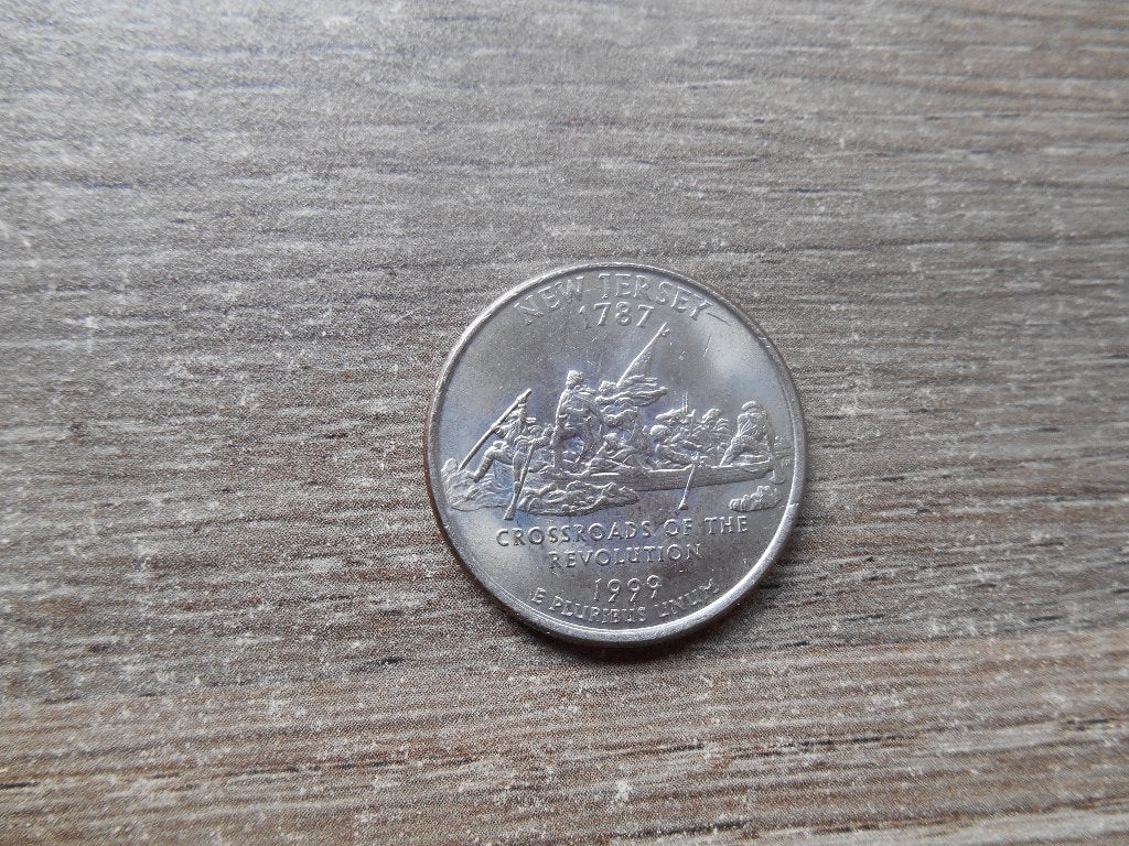 Quarter dollar USA New Jersey 1999, Ophalen of Verzenden, Noord-Amerika, Losse munt