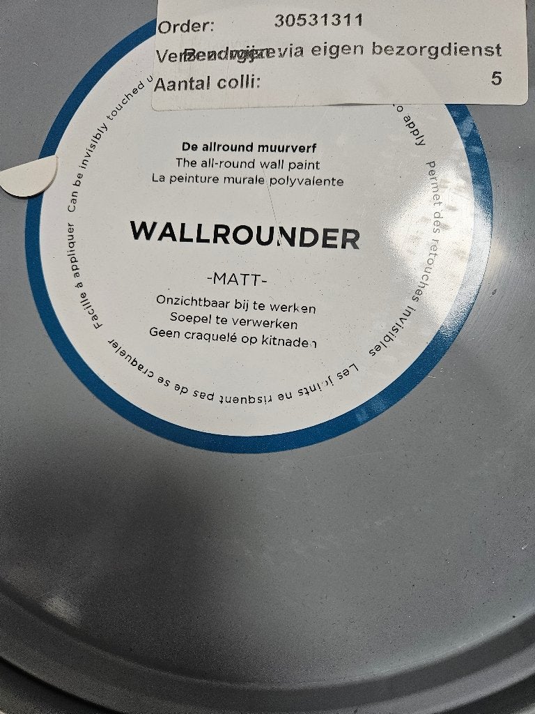 10 liter emmers verf, Ophalen, Wit, Nieuw, Verf