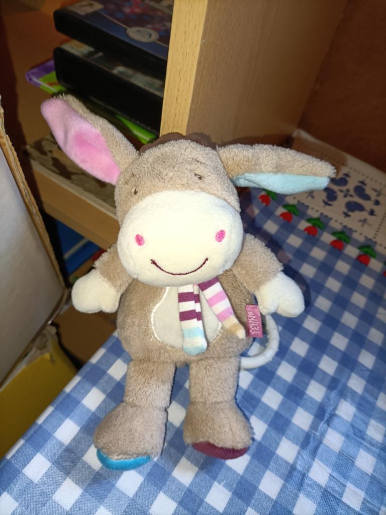Paard knuffel Baby Fehn met slaapliedje 18 cm groot, Ophalen of Verzenden, Zo goed als nieuw