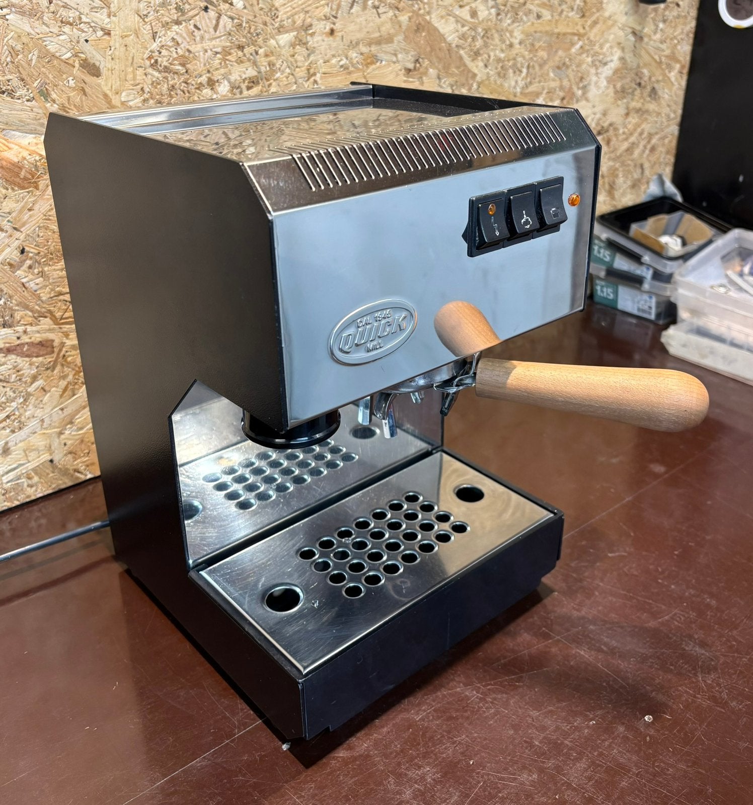 Quickmill 2820 espressomachine, Ophalen, Espresso apparaat, Refurbished, 2 tot 4 kopjes