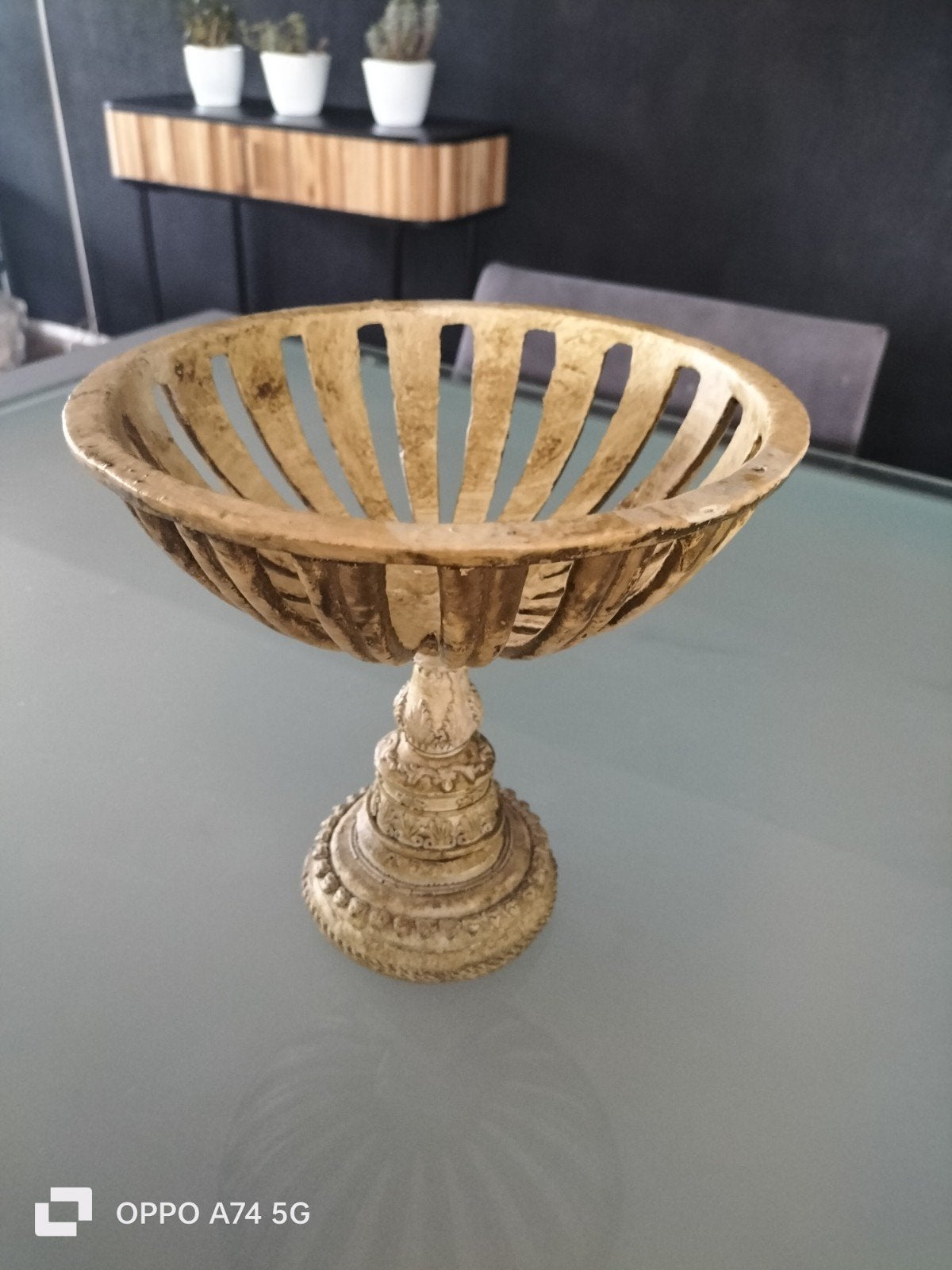Decoratieve fruitschaal / sierschaal, Ophalen