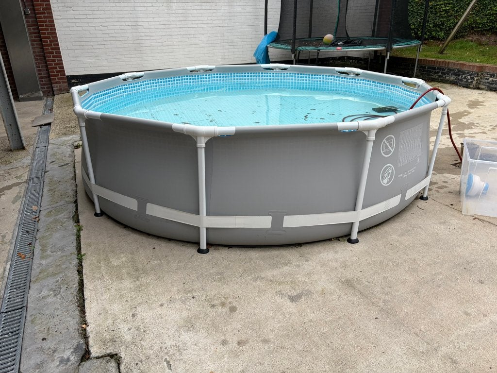 Intex Prism Frame Premium - Ø 305 x 76 cm, Tuin en Terras, Ophalen, Gebruikt, Rond, Opzetzwembad