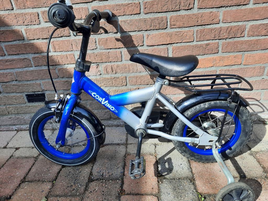 Kinderfiets Corvino12 inch met zijwielen, Ophalen, Gebruikt, 14 inch of minder, Corvino