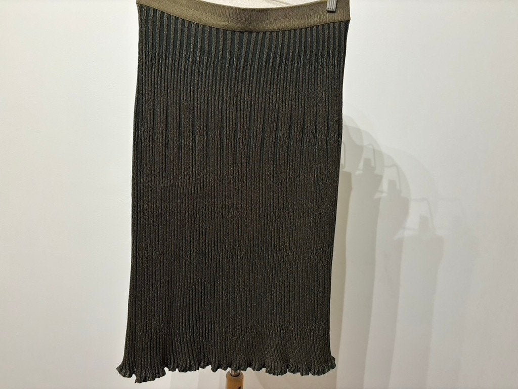By Malene Birger Plissé Rok Green Nieuw mt L, Kleding | Dames, Maat 38/40 (M), Verzenden, By Malene Birger, Nieuw