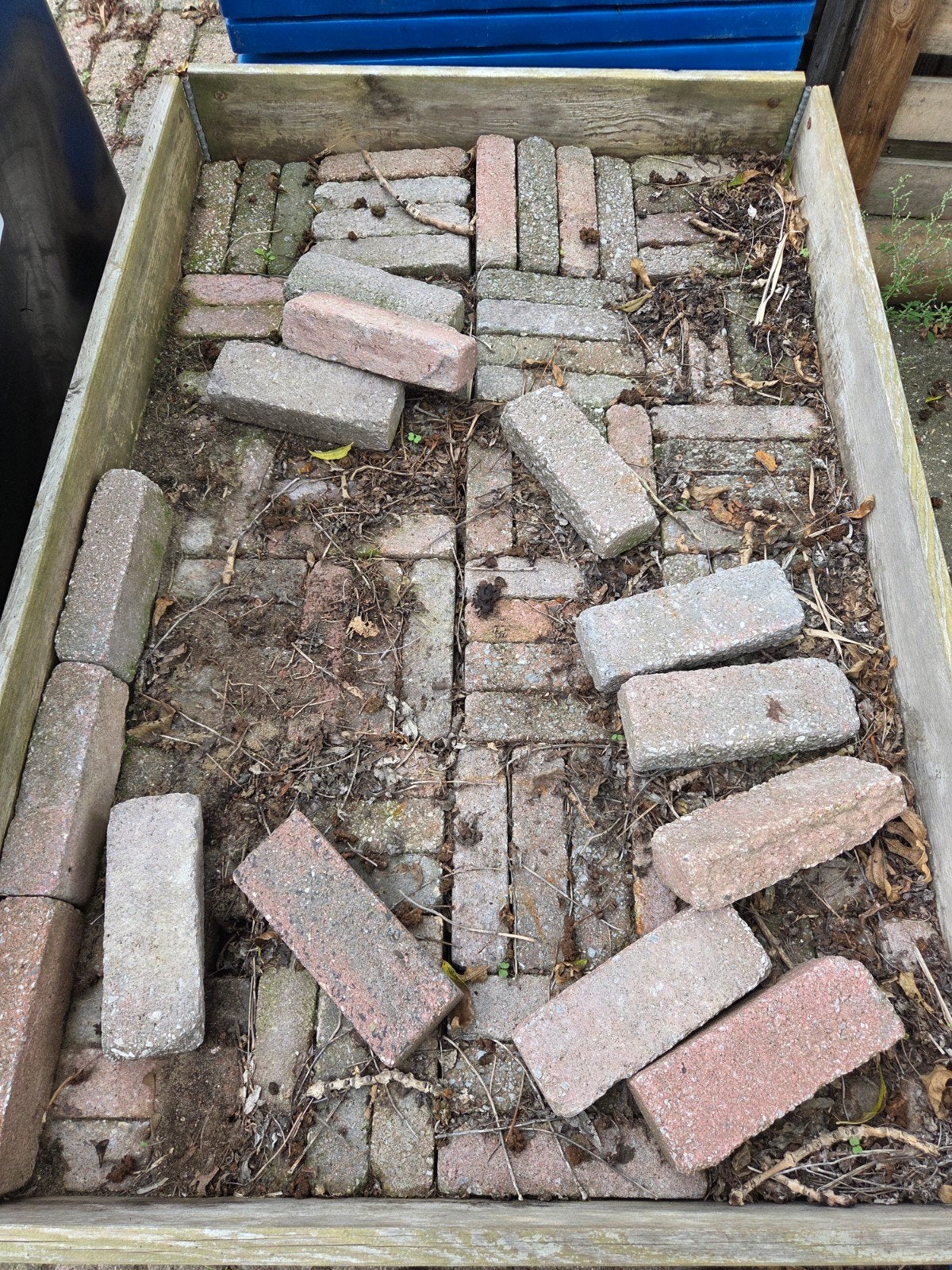 gratis ophalen klinkers 3m², Ophalen, Gebruikt, Beton, Klinkers