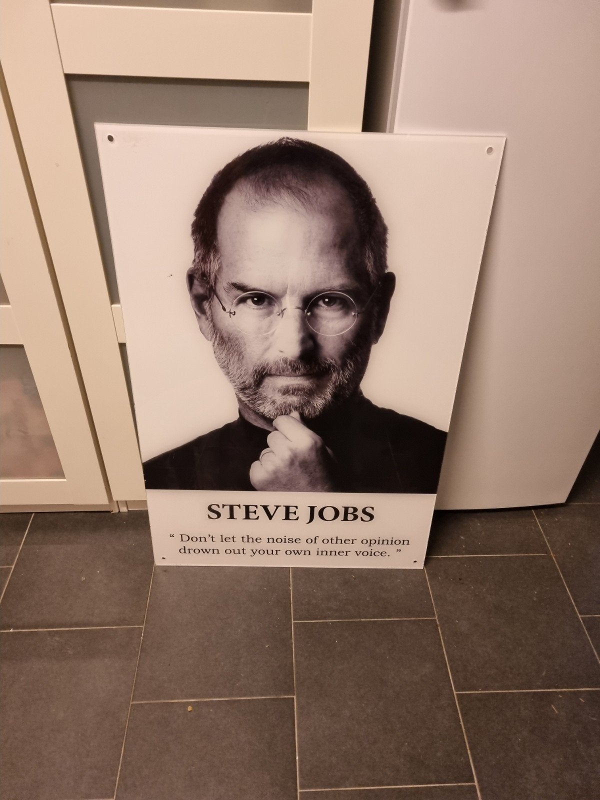 Steve Jobs quote - Inspirerende decoratie op plexiglas, Huis en Inrichting, Woonaccessoires | Schilderijen, Tekeningen en Foto's