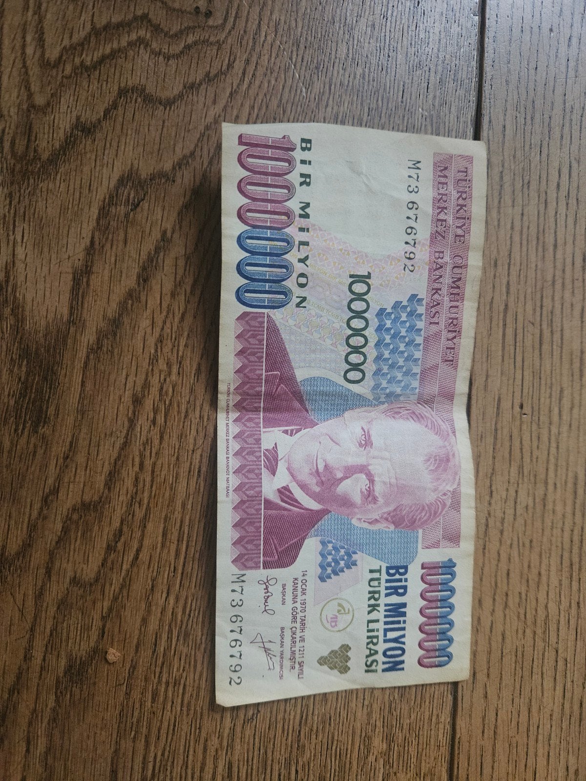 Turkse Lira biljet - 1.000.000 Lira - Voor verzamelaars, Ophalen of Verzenden