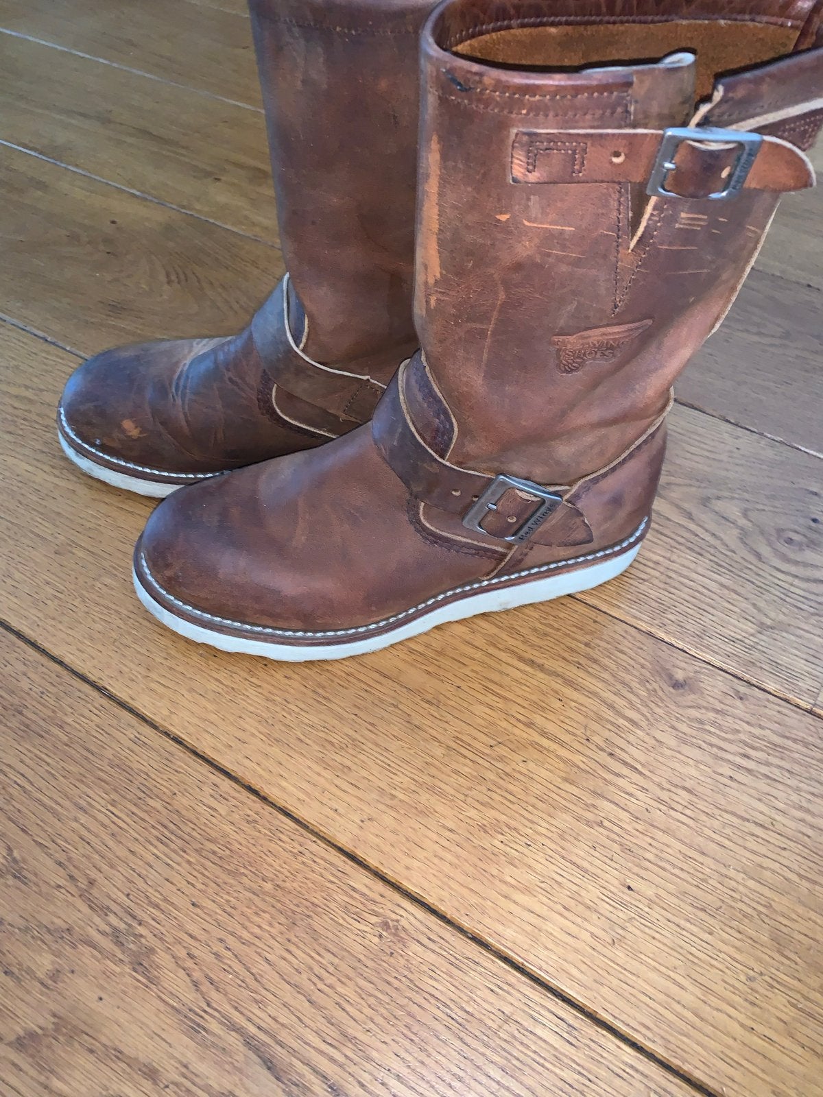 Red Wing Shoes Engineer Boots Dames - Maat 39, Bruin, Lage of Enkellaarzen, Ophalen of Verzenden, Zo goed als nieuw