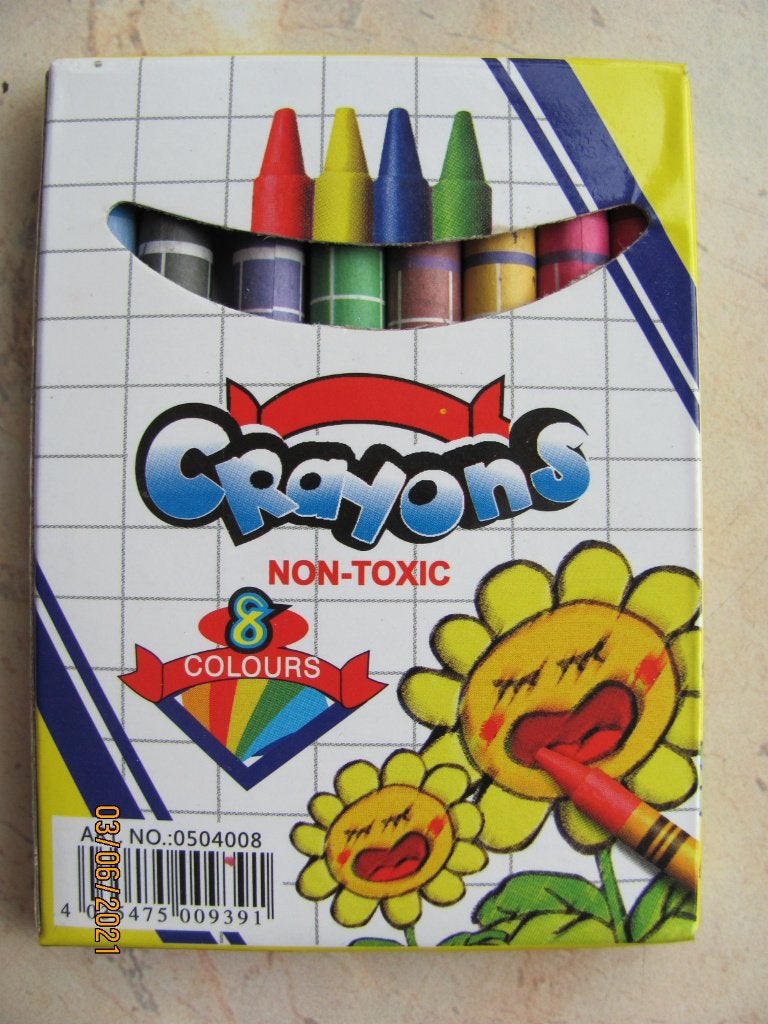 NIEUW doosje WASKRIJTJES vetkrijt crayons 8 kleuren VAKANTIE, Ophalen of Verzenden, Nieuw, Overige typen