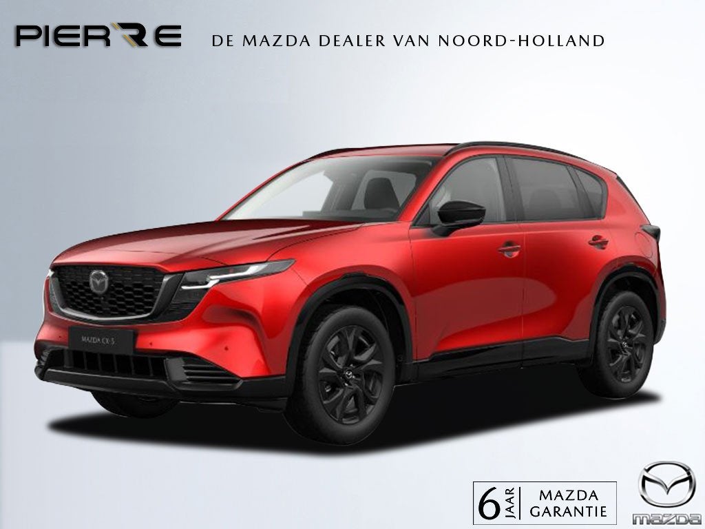 Mazda CX-5 2.5 E-SKYACTIV G 141 AUTOMAAT Homura | LEDER | LE, Auto's, Dealer onderhouden, Zwart, 4 cilinders, Overige brandstoffen