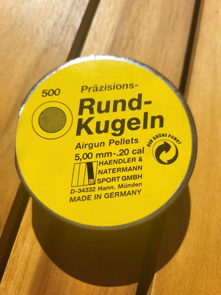 Zeldzame Haendler & Natermann Rund-Kugeln 5.00mm .20 cal, Ophalen of Verzenden