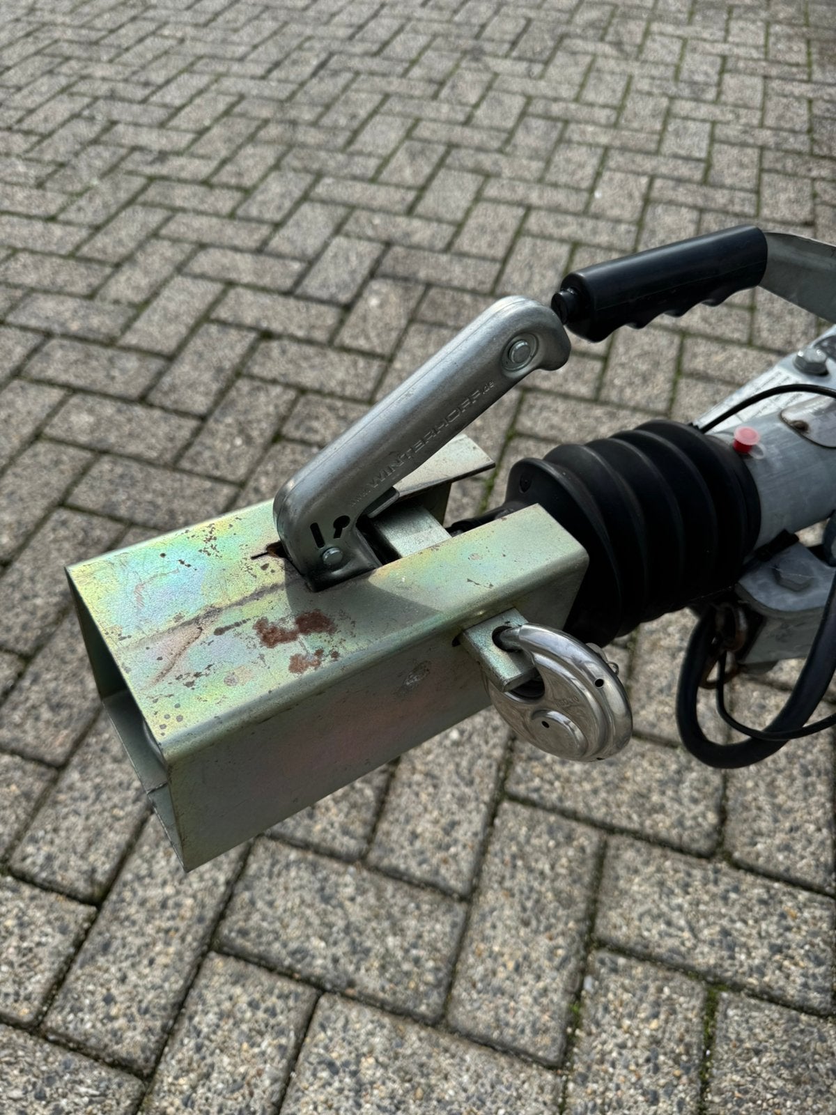 disselslot voor aanhangwagen of caravan, Ophalen of Verzenden, Zo goed als nieuw
