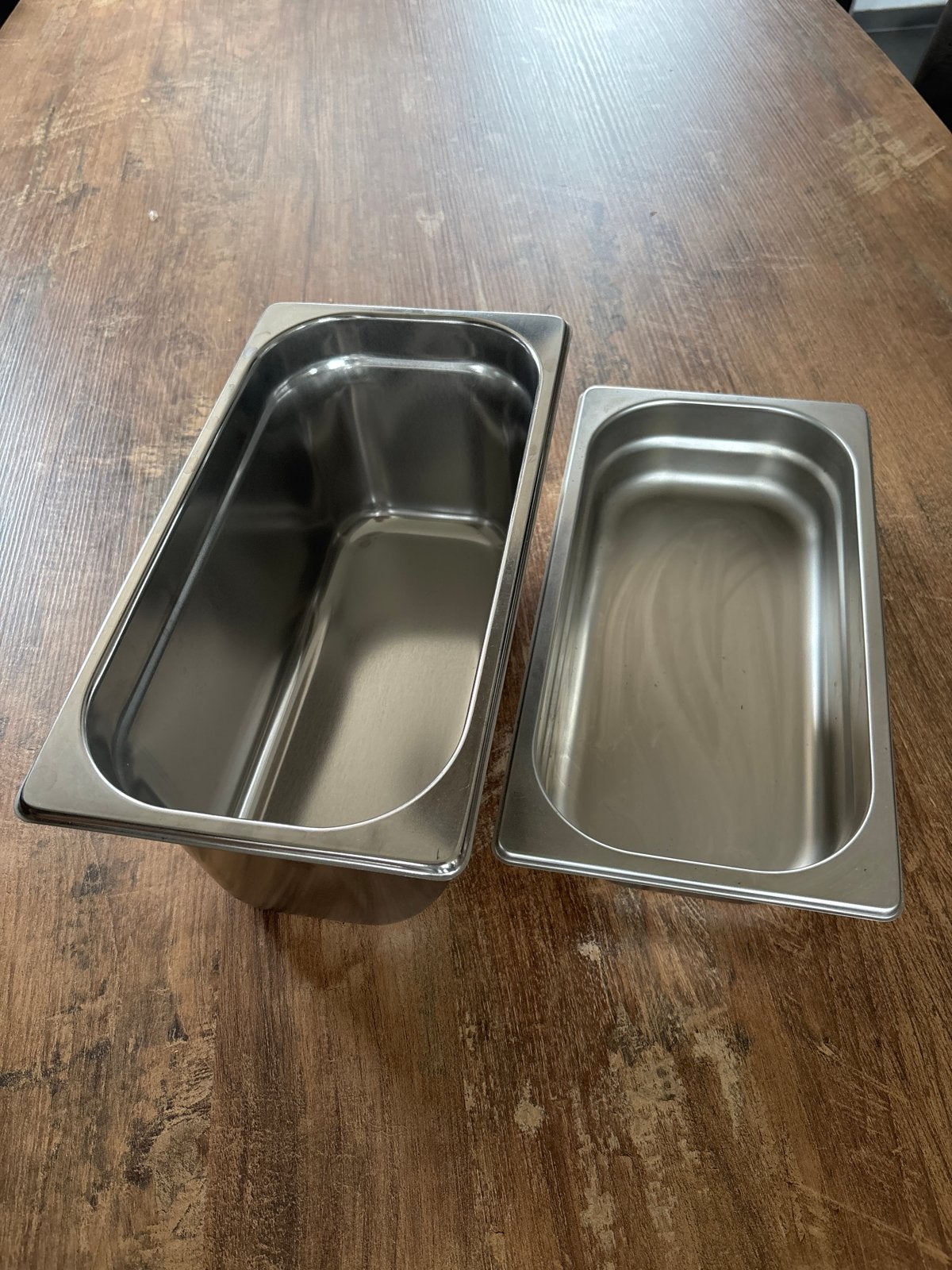 Gastronorm bakken RVS - 14,5 en 6,5 cm diep, Ophalen
