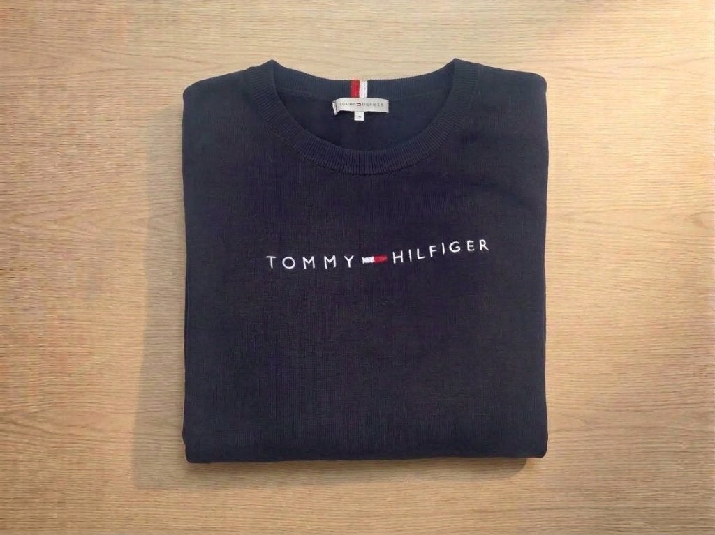 Tommy Hilfiger Donkerblauwe Trui / Sweater – Maat XL, Kleding | Dames, Truien en Vesten, Blauw, Maat 46/48 (XL) of groter, Ophalen of Verzenden