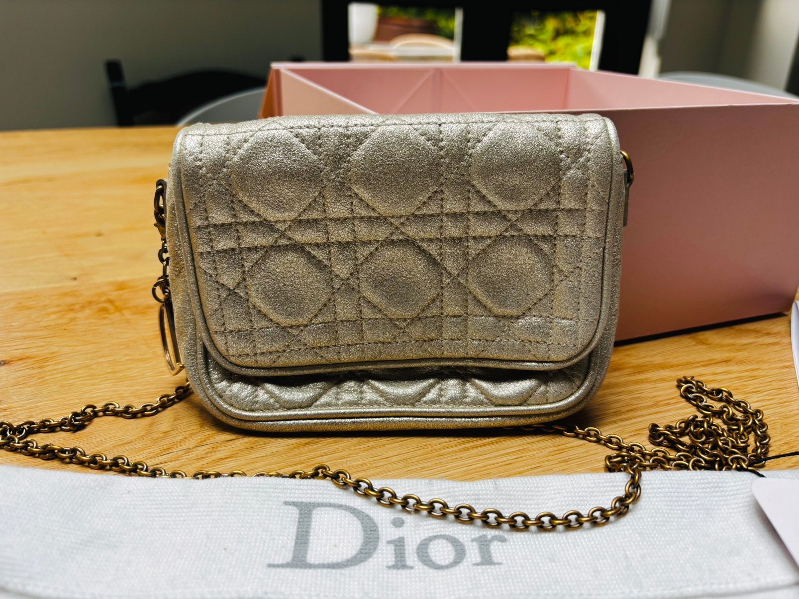 Authentic Vintage Dior Lady Dior Pochette, Sieraden, Tassen en Uiterlijk, Ophalen of Verzenden, Zo goed als nieuw