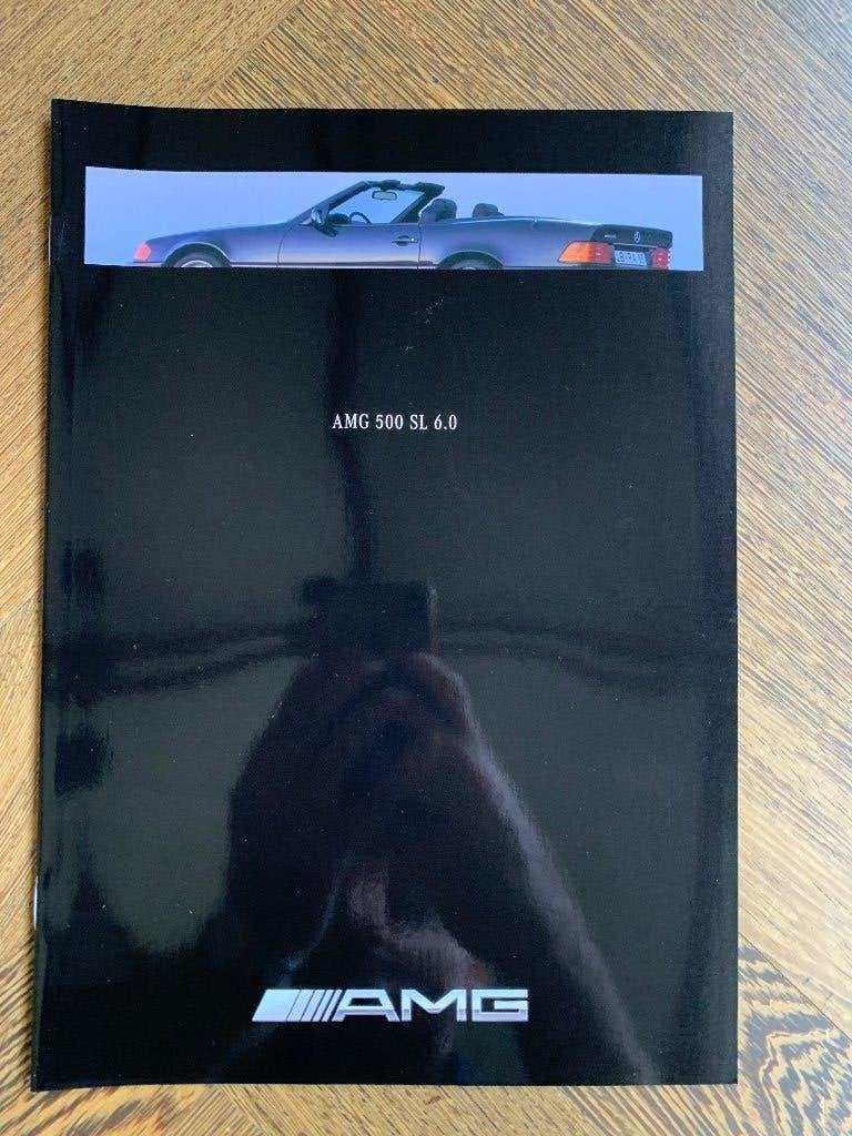 Folder brochure Mercedes-Benz AMG 500 SL 6.0 R129 1991, Nieuw, Mercedes-Benz, Mercedes, Ophalen of Verzenden