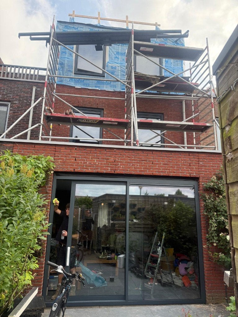 Aluprof HS-77 schuifpui monorail met slanke stijl van 44mm, Doe-het-zelf en Verbouw, Ophalen, 225 cm of meer, Inclusief glas, Nieuw