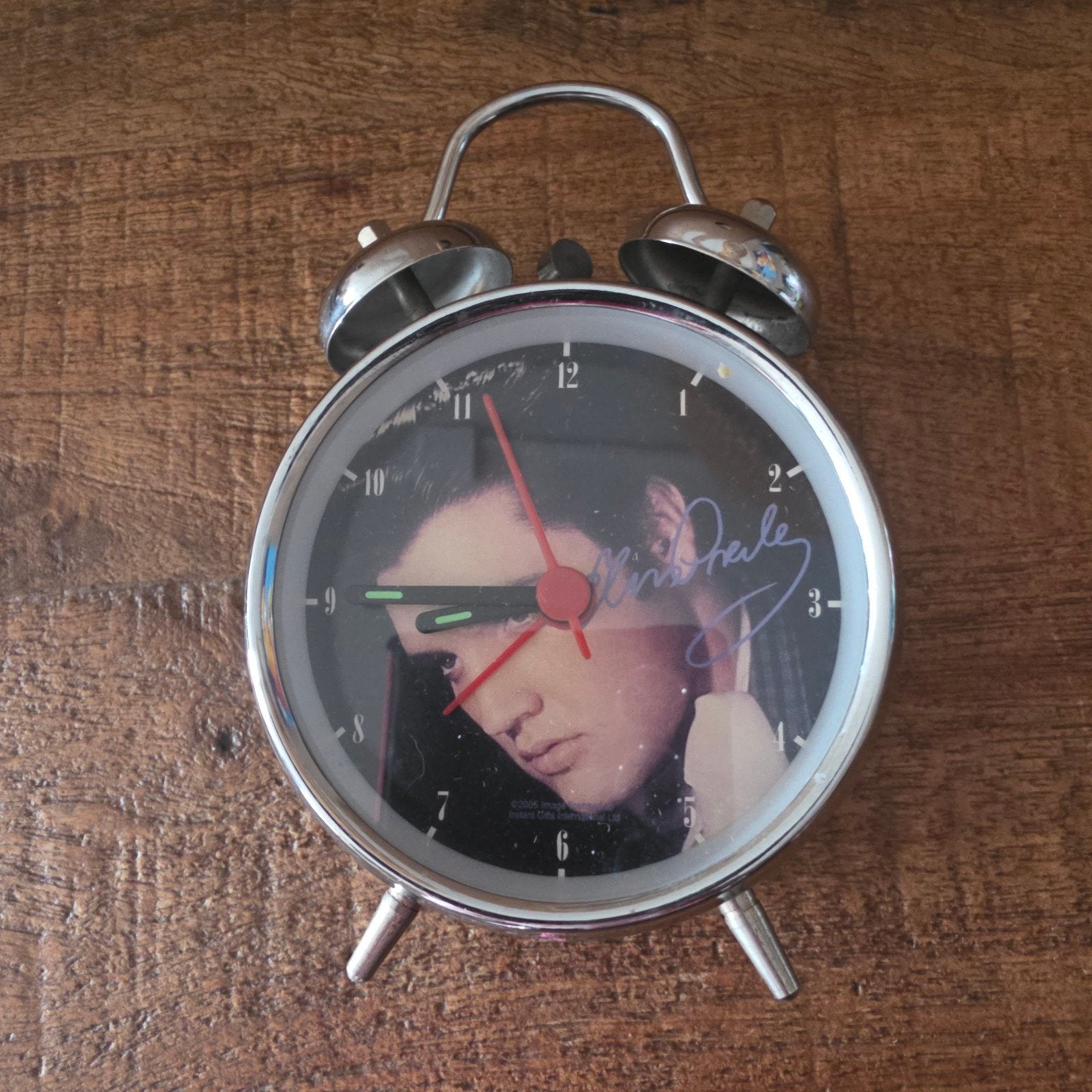 Elvis Presley Wekker - Zilverkleurig met Analoge Weergave, Verzenden