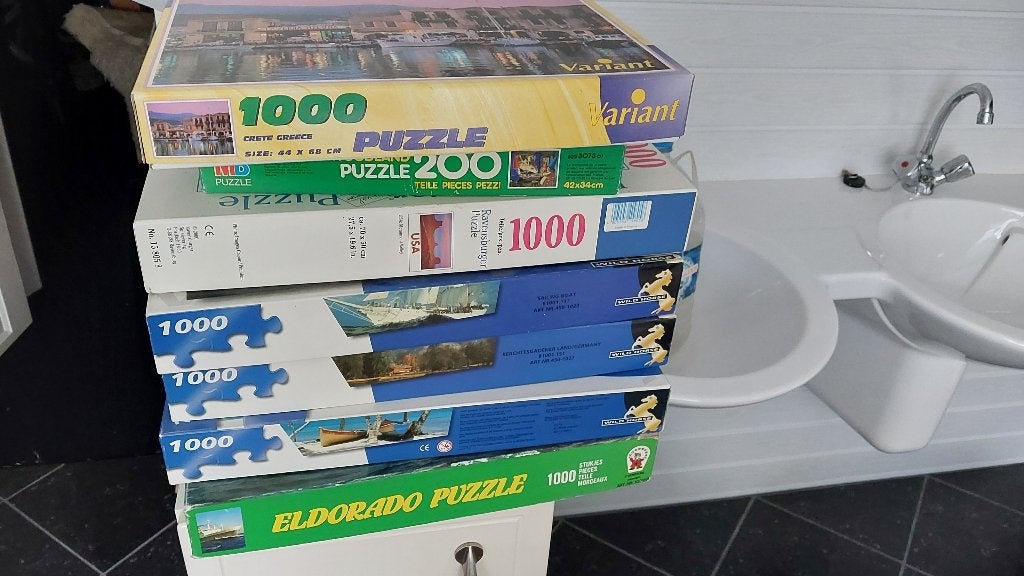 puzzels 1000 1500 2000 stukjes, Ophalen of Verzenden, 500 t/m 1500 stukjes, Zo goed als nieuw, Legpuzzel