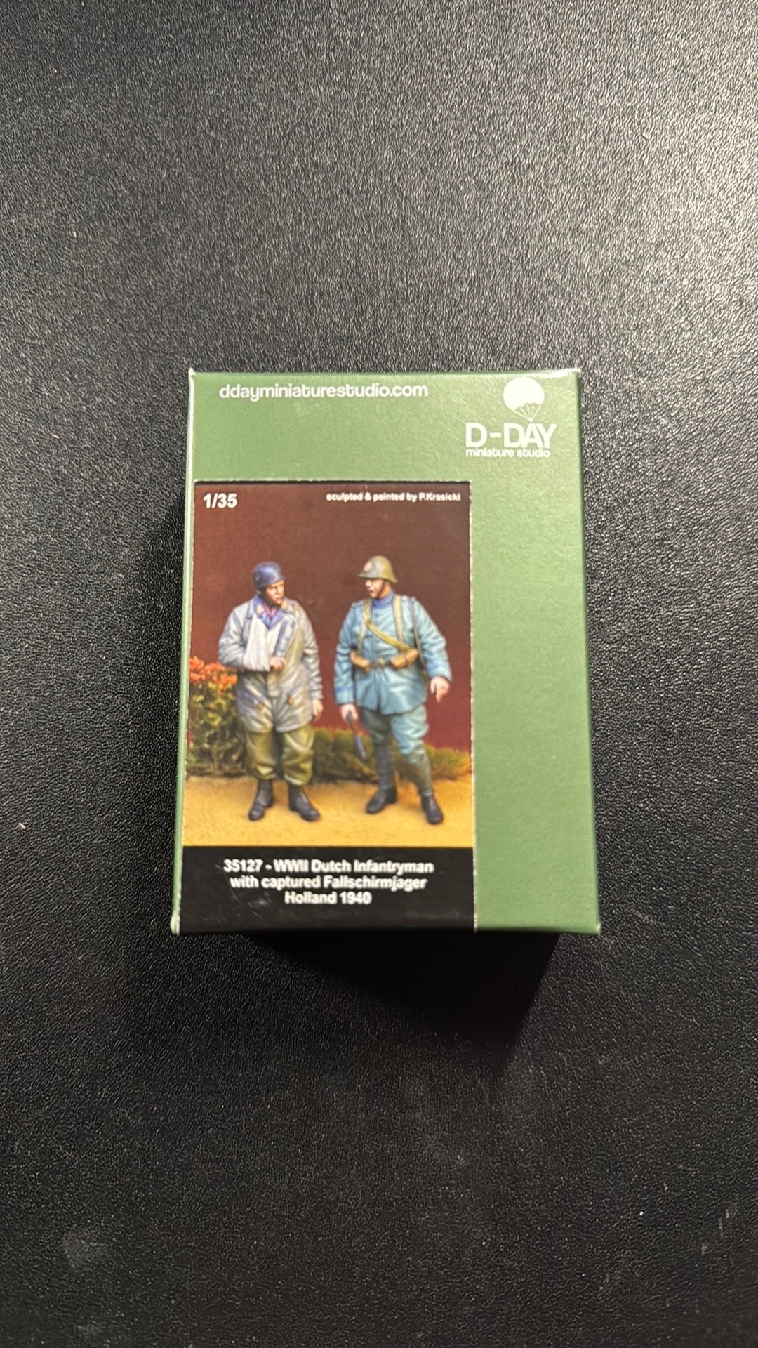 D-Day Miniatures Studio 1/35 WWII Nederlandse Infanterist, Ophalen of Verzenden, Nieuw, 1:35 tot 1:50, Figuur of Figuren