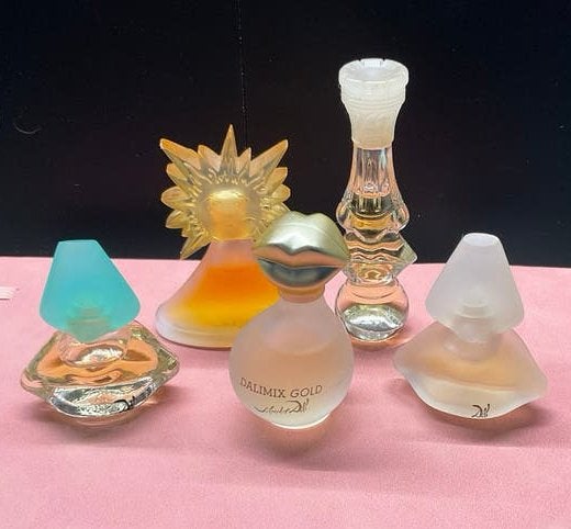 Verzameling 5 miniatuur flesjes Salvador Dali, Ophalen of Verzenden, Zo goed als nieuw