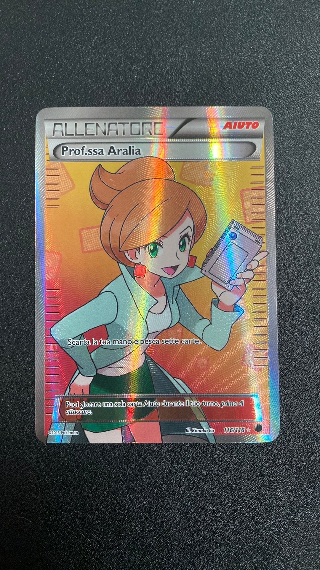 Pokemon professor juniper plasma freeze 116 full art, Ophalen of Verzenden, Gebruikt, Losse kaart
