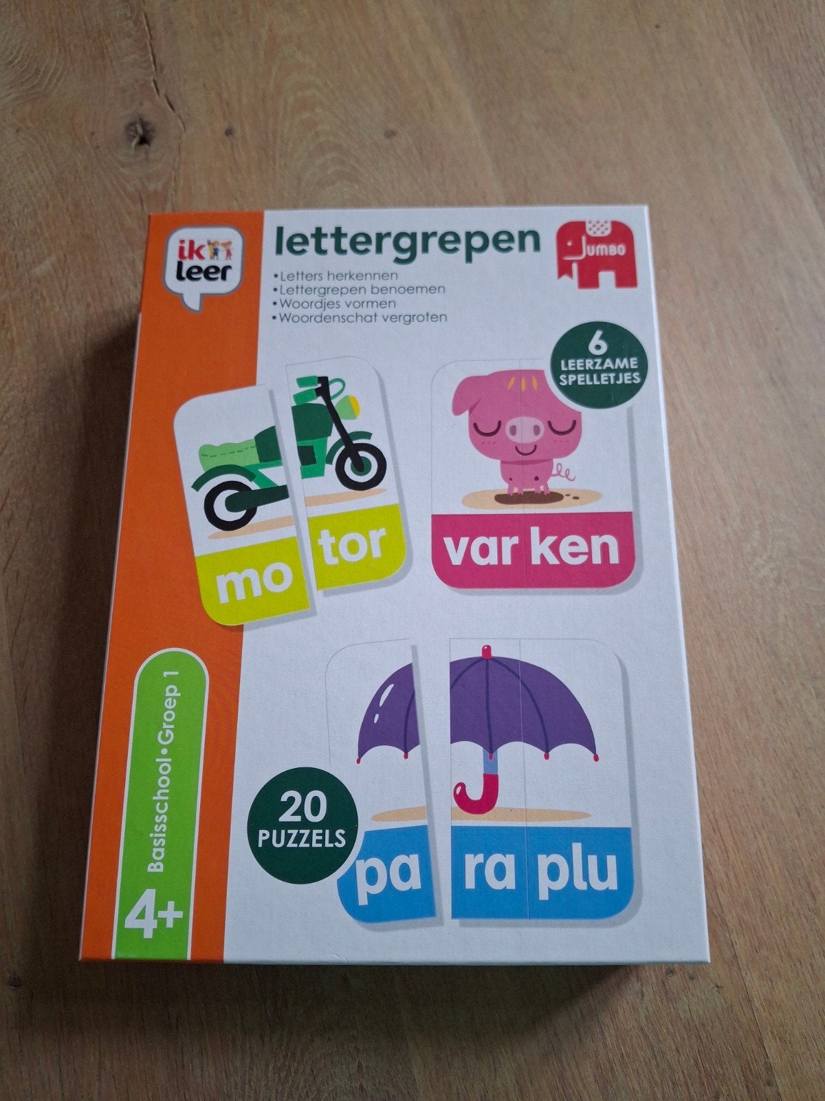 Jumbo Ik Leer Lettergrepen Puzzel - Nieuwstaat, Ophalen of Verzenden, 10 tot 50 stukjes, Nieuw, 4 tot 6 jaar