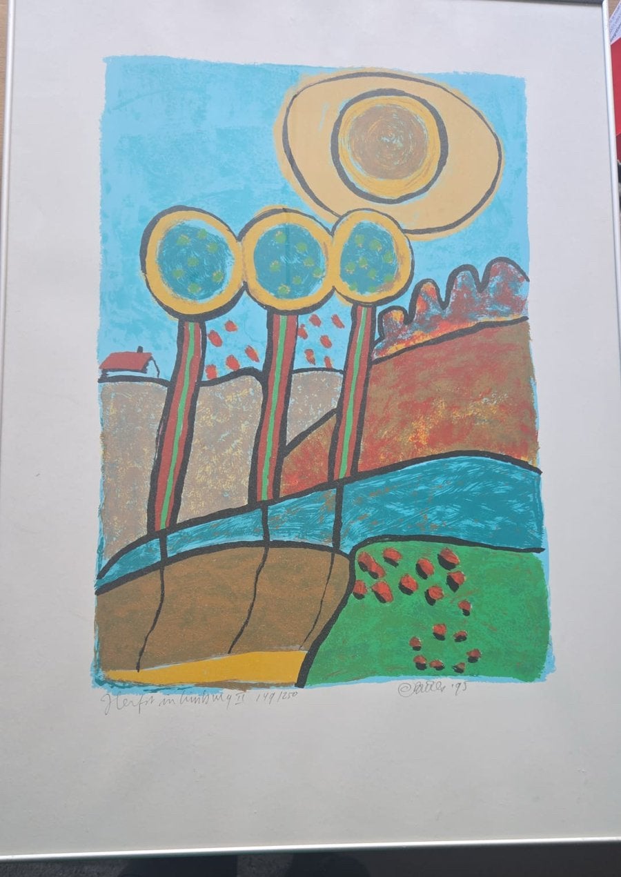 Schilderij herfst in Limburg, Ophalen