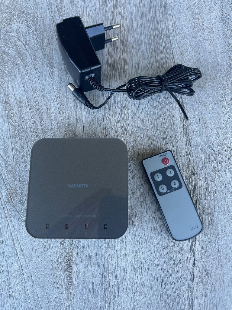 Marmitek Connect TS 41 optische audio switch, Ophalen of Verzenden, Gebruikt, Audio
