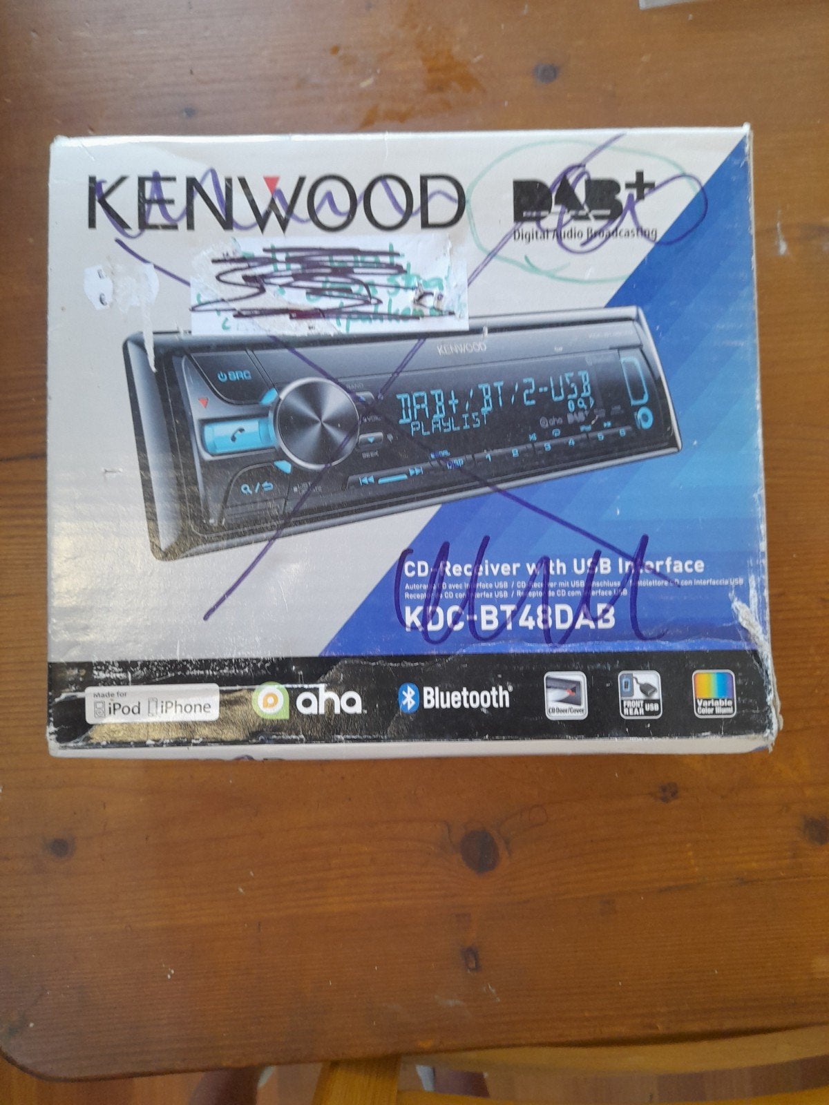 kenwood kdc bt48dab met blootooth, Auto diversen, Autoradio's, Ophalen of Verzenden