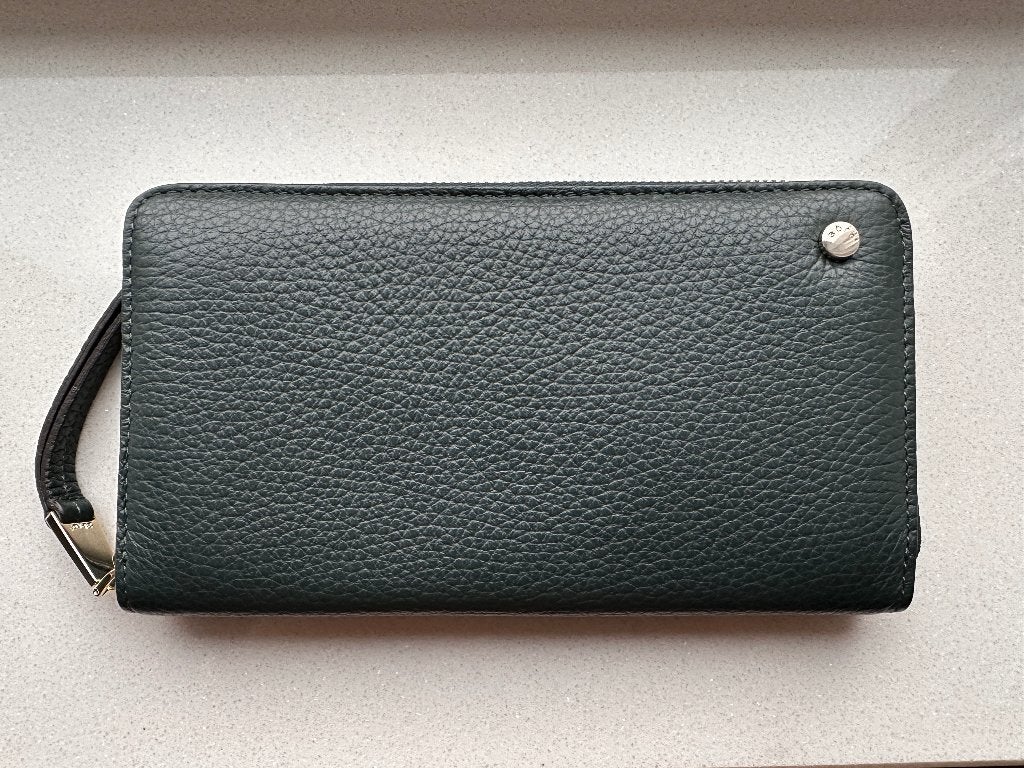NIEUW: Portemonnee Abro Adria mos groen – 19 cm, Overige merken, Verzenden, Nieuw, Leer