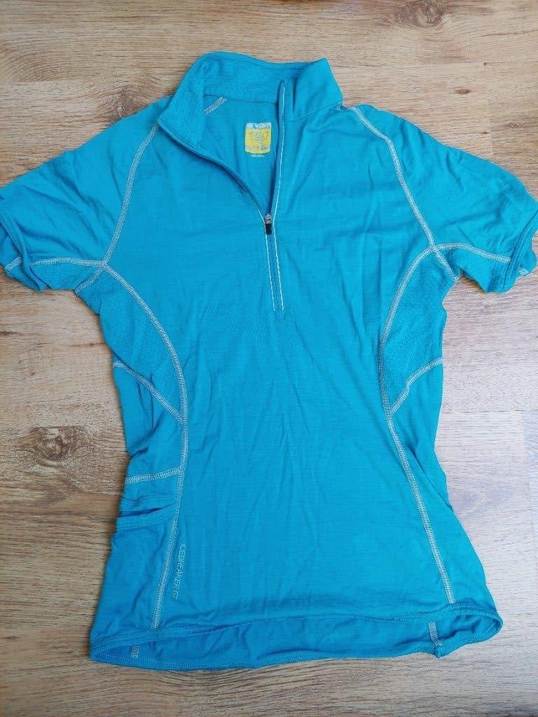 Icebreaker shirt korte mouwen maat S, Blauw, Ophalen of Verzenden, Zo goed als nieuw, Icebreaker