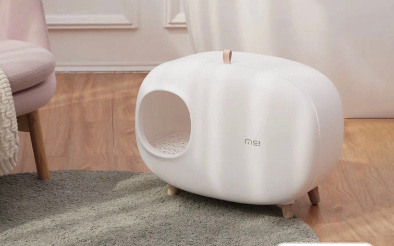 Design kattenbak van MakeSure in wit, Dieren en Toebehoren, Ophalen, Zo goed als nieuw