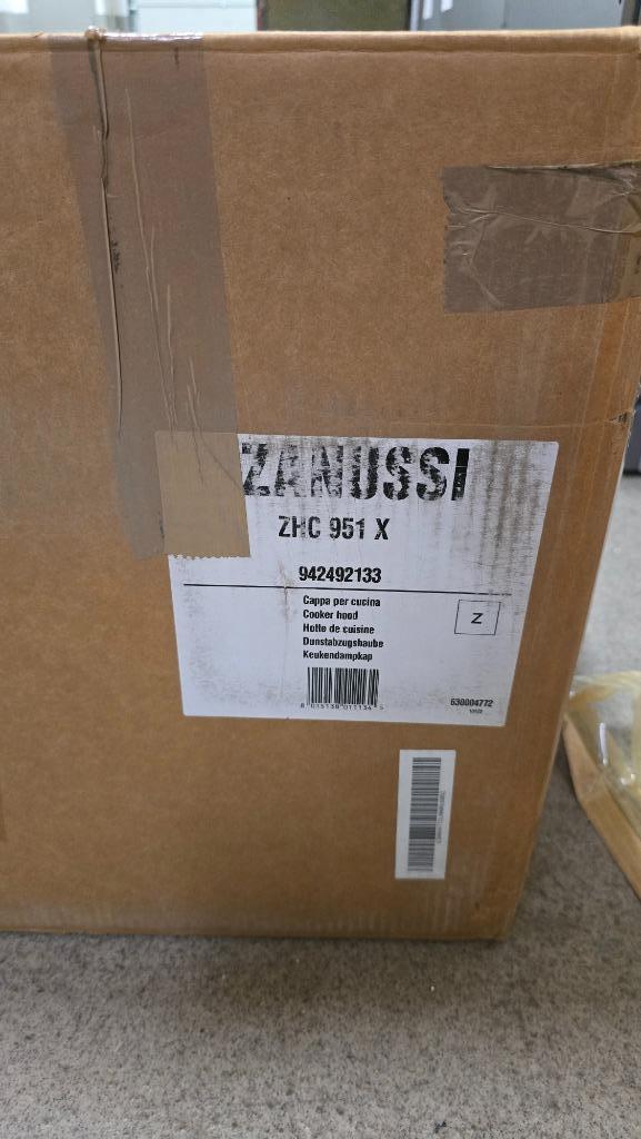 Zanussi wandschouw afzuigkap ZHC951X //NIEUW IN DOOS//, Ophalen, Wandschouwkap, Motor, Nieuw