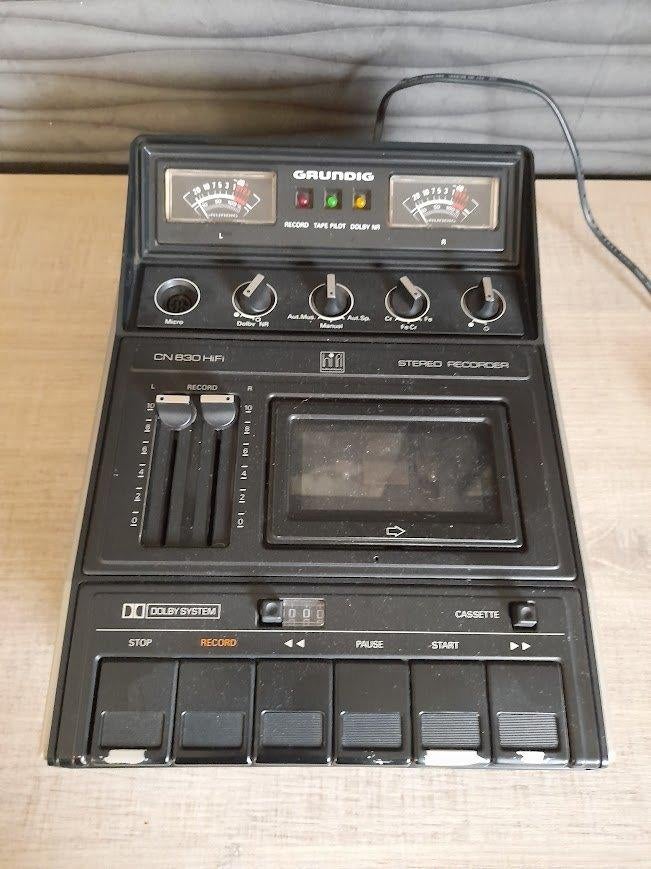 Grundig CN 830 tape recorder cassette recorder 70's, Verzenden, Enkel, Overige merken
