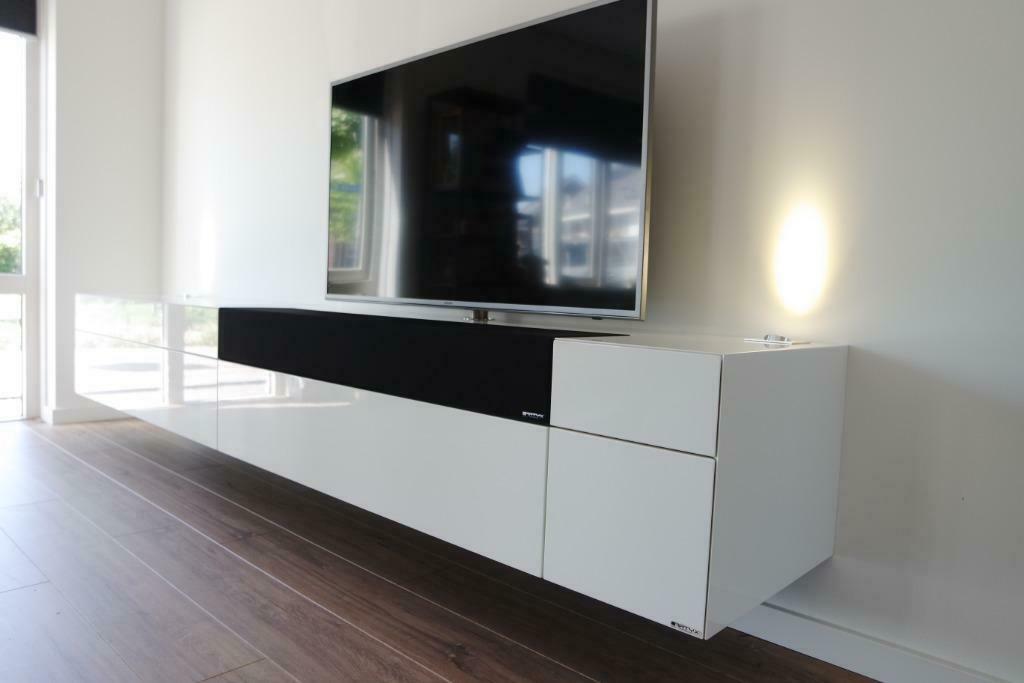 hoogglans zwevend soundbar meubel voor soundbars  Artyx (46), Huis en Inrichting, Kasten | Televisiemeubels, Ophalen, Nieuw, 200 cm of meer