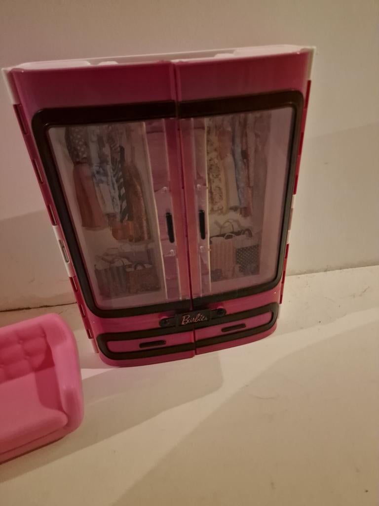 Barbie Huis, Camper, Kast en Vliegtuig, Ophalen, Gebruikt, Barbie