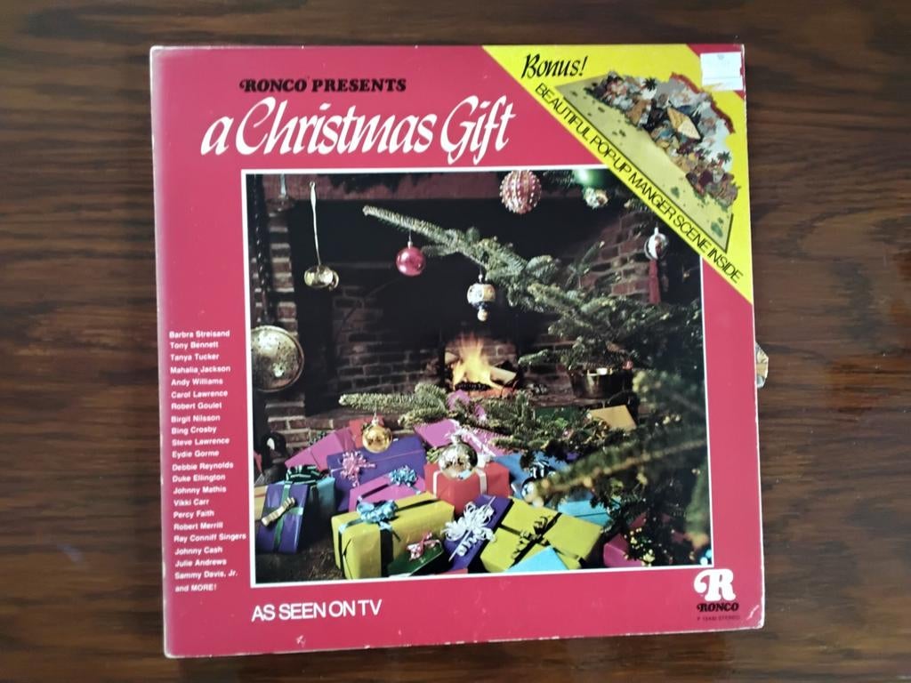 Kerst lp met pop - up "a Christmas gift" vintage UNIEK 1978, Ophalen of Verzenden, Gebruikt, 12 inch, Levenslied of Smartlap