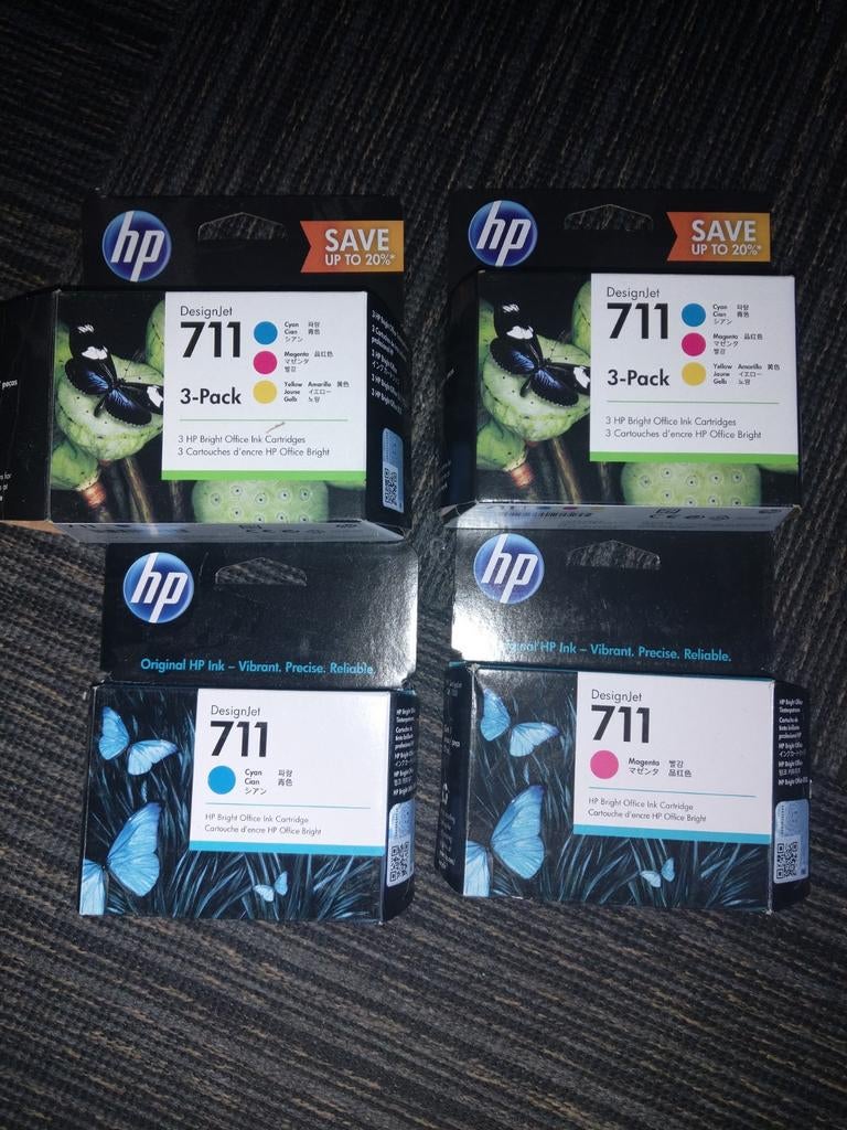 Nieuwe HP 711 inktcartridge, Ophalen of Verzenden, Nieuw, Cartridge, HP