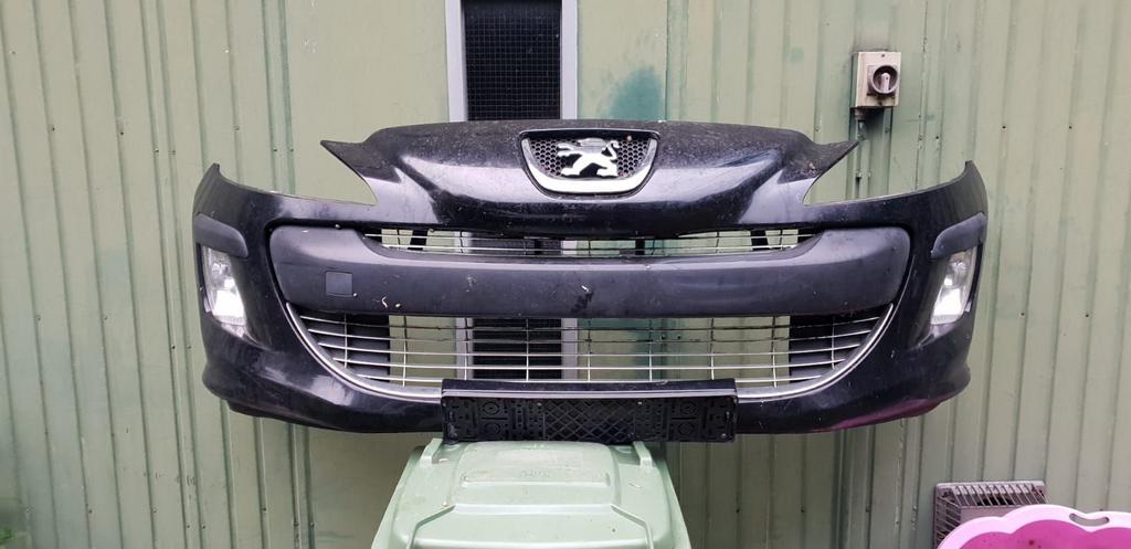 PEUGEOT 308 VOORBUMPER +MISTLAMPEN BJ 2007, Ophalen of Verzenden, Gebruikt, Voor, Bumper