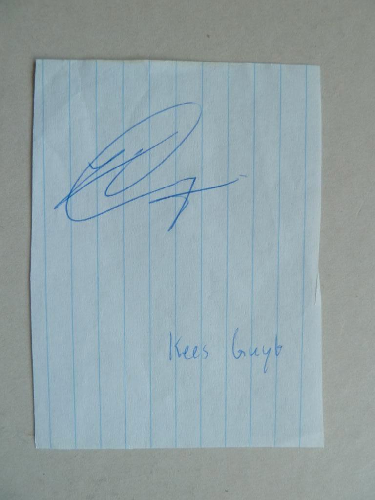 Handtekening.  Kees.Guyt.   AZ, Ophalen of Verzenden, Zo goed als nieuw, AZ, Overige typen