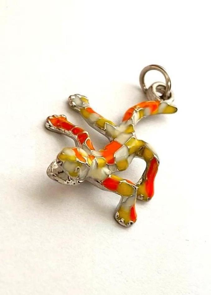 Mooie Hagedishanger | Gekko emaille ketting hanger, Sieraden, Tassen en Uiterlijk, Kettinghangers, Zo goed als nieuw, Overige materialen
