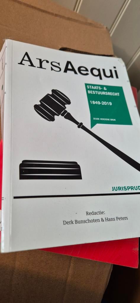 Ars Aequi Staats- & Bestuursrecht studieboek, Gelezen, Derk Bunschoten & Hans Peters, Gamma, HBO