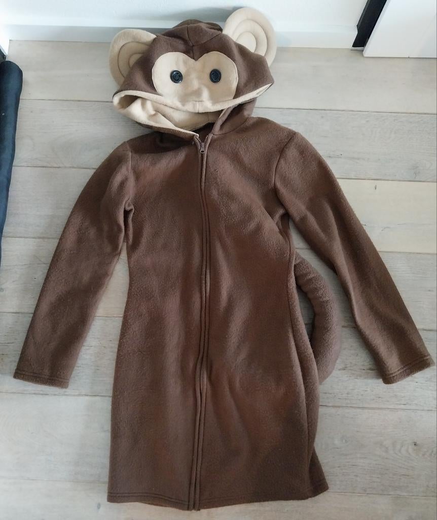 Z.g.a.n. Leuk Carnavalspak jurkje Aap met muts maat L/XL, Carnaval, Maat 42/44 (L), Ophalen of Verzenden, Zo goed als nieuw