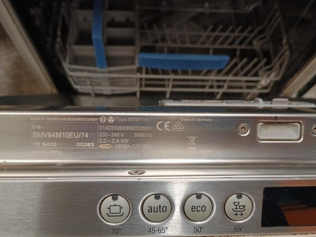 Bosch Exclusiv inbouw vaatwasser E-nr: SMV84M10EU/74 SD6P1B, Witgoed en Apparatuur, Vaatwasmachines, Gebruikt, Verzenden, ., Inbouw