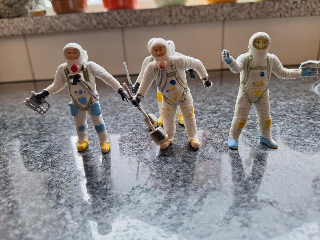 Vintage Astronauten Figuurtjes - Jaren 70/80, Verzamelen, Ophalen of Verzenden, Gebruikt