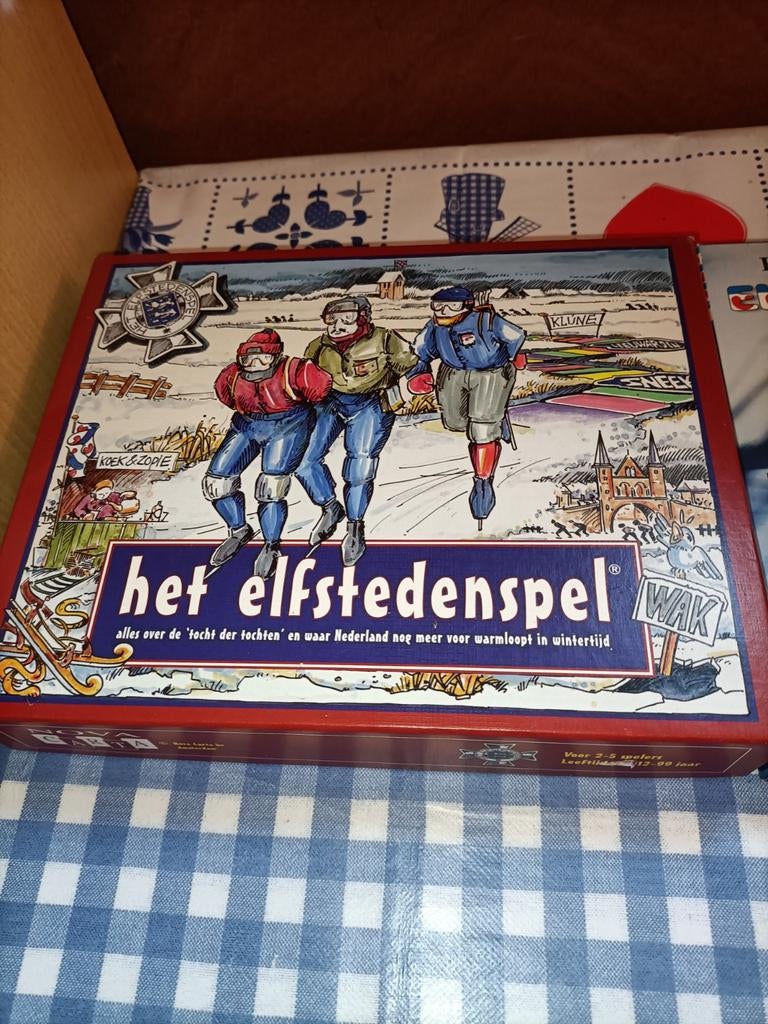 Het efstedenspel Elfstedentocht spel + video 1997, Ophalen of Verzenden