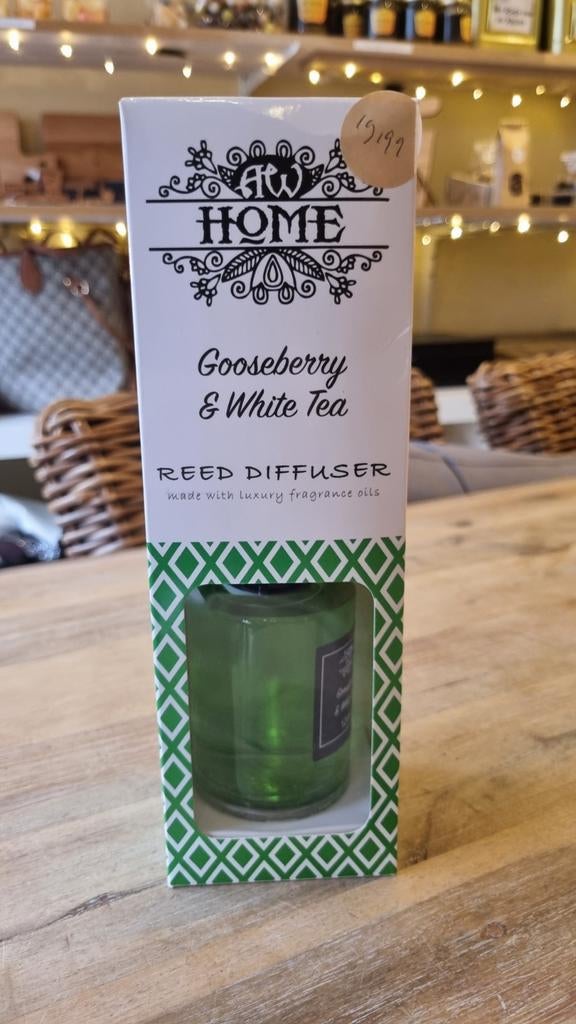 Geur Diffuser Set - Gooseberry & White Tea, Ophalen of Verzenden