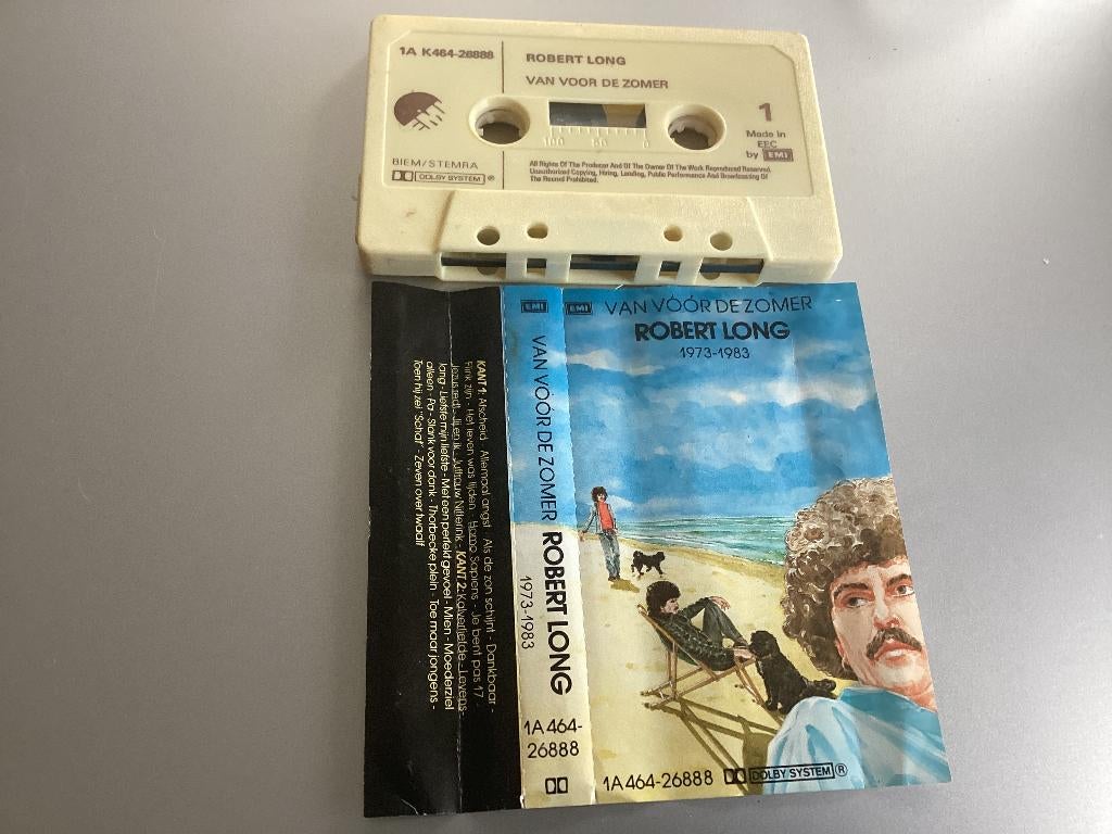 Robert Long- Van Voor De Zomer MC, Cd's en Dvd's, Cassettebandjes, Gebruikt, 1 bandje, Ophalen of Verzenden, Origineel